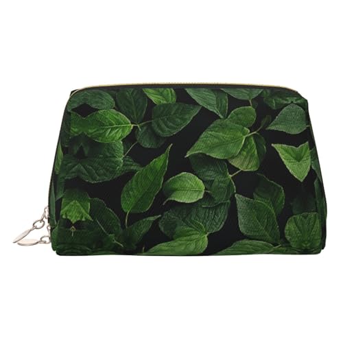 EZDLOWVBA St Patricks Day Kosmetiktasche für Damen, mit Blätteraufdruck, Reißverschluss, Make-up-Tasche, Kulturbeutel, leichte Leder-Make-up-Tasche, gold, Einheitsgröße EZDLOWVBA St Patricks Day Kosmetiktasche für Damen, mit Blätteraufdruck, Reißverschluss, Make-up-Tasche, Kulturbeutel, leichte Leder-Make-up-Tasche, gold, Einheitsgröße von EZDLOWVBA