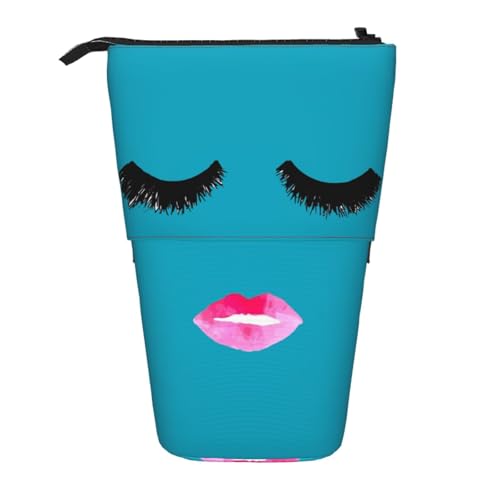 EZDLOWVBA Wimpernlippen Druck Schreibwaren Tasche für Jungen & Mädchen Ständer Bleistifthalter Reißverschluss Federmäppchen Teleskopkoffer Studenten & Büro Mittelschule EZDLOWVBA Wimpernlippen Druck Schreibwaren Tasche für Jungen & Mädchen Ständer Bleistifthalter Reißverschluss Federmäppchen Teleskopkoffer Studenten & Büro Mittelschule von EZDLOWVBA