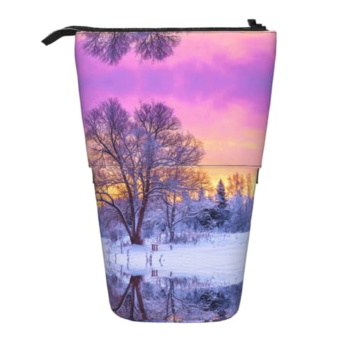 EZDLOWVBA Winter Druck Schreibwaren Tasche für Jungen & Mädchen Ständer Bleistifthalter Reißverschluss Federmäppchen Teleskop Fall Studenten & Büro Mittelschule EZDLOWVBA Winter Druck Schreibwaren Tasche für Jungen & Mädchen Ständer Bleistifthalter Reißverschluss Federmäppchen Teleskop Fall Studenten & Büro Mittelschule von EZDLOWVBA