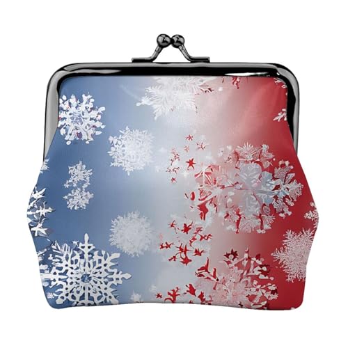 Geldbörse mit Glitzer-Pailletten, Doppelverschluss, Metallrahmen, Leder, Kussschloss, Kleingeldtasche, Geldbörse für Damen, mit Schlüssel, kleine Geldbörsen, Schwarz , Einheitsgröße von EZDLOWVBA