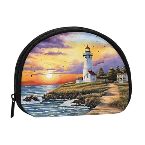 Mini-Münzgeldbörse mit Diamant-Malerei-Druck, mit Reißverschluss, kleine Geldbörse für Damen und Herren, kompakter Reise-Geldorganizer, Schwarz , Einheitsgröße von EZDLOWVBA