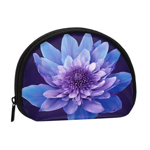 Rechteckige Mini-Münzgeldbörse mit Mandala-Druck, mit Reißverschluss, kleine Geldbörse für Damen und Herren, kompakter Reise-Geldorganizer, Schwarz , Einheitsgröße von EZDLOWVBA