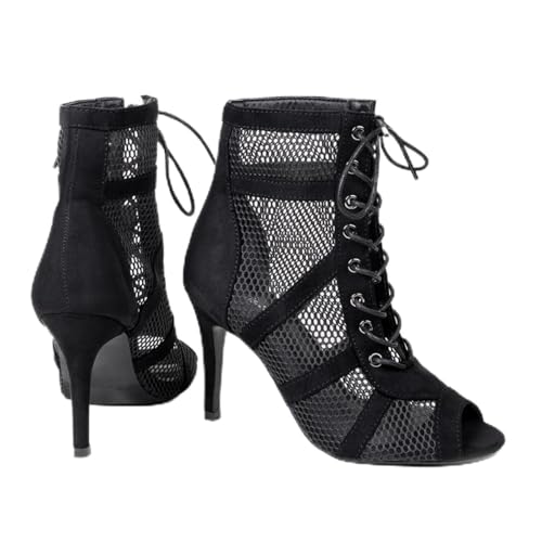 EZILITA Tn-071 Damen Latein Tanzschuhe black37 von EZILITA