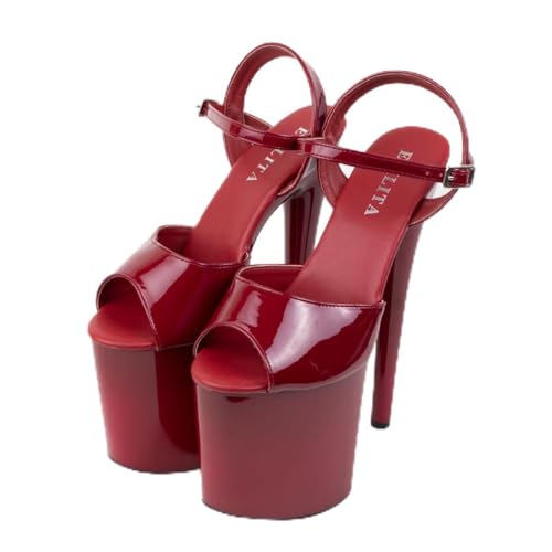 EZILITA Tn-094 Damen Plateau Sandalen red38 von EZILITA