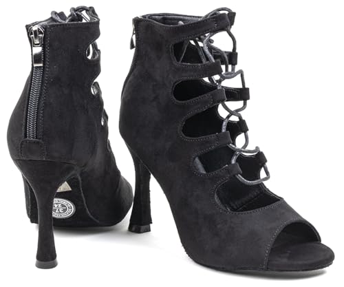 EZILITA Tn-098 Damen Latein Tanzschuhe black43 von EZILITA