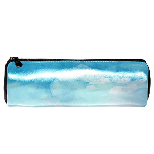 EZIOLY Aquarell-Bergleder-Fass Stift Bleistift Fall Münze Geldbörse Tasche Kosmetik Make-up Tasche für Studenten Schreibwaren Schule Arbeit Büro Lagerung von EZIOLY