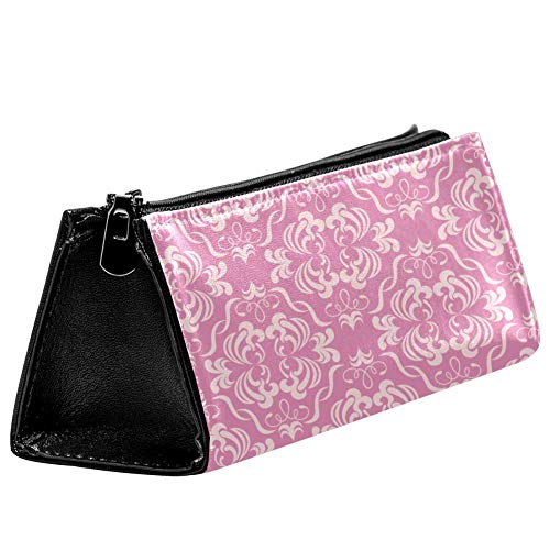EZIOLY Römische rosa Blumen Stift Tasche Schreibwaren Beutel Bleistift Tasche Kosmetiktasche Tasche Compact Zipper Tasche von EZIOLY