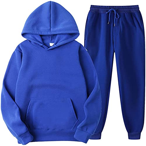 EZJOBLA Jogginganzug Damen Hausanzug Sportset Badeschuhe Zweiteiler Winter Jogger Set Damen Jogginganzug Clothes Zweiteiler Türkis L von EZJOBLA