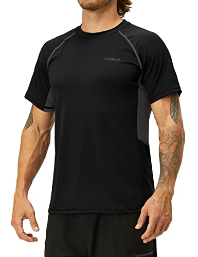 Herren Rash Guard Schwimmshirts Sommer UPF 50+ UV Sonnenschutz Quick Dry Strand Angeln Wasser Shirts T Shirts für Herren von EZRUN