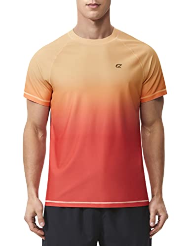 Herren Rash Guard Schwimmshirts Sommer UPF 50+ UV Sonnenschutz Schnell trocknend Strand Angeln Wasser Shirts T-Shirts für Männer von EZRUN