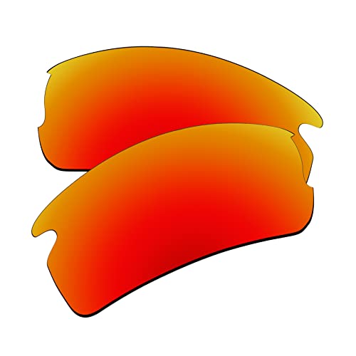 EZReplace Ersatzgläser for Oakley Flak 2.0 Asian Fit OO9271 Sonnenbrillen (polarisierte Gläser) - Passend for Oakley Flak 2.0 Asian Fit Rahmen (Feuerrot) von EZReplace