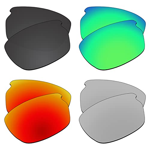 EZReplace Ersatzgläser für Oakley Carbon Shift OO9302 Sonnenbrillen (polarisierte Gläser) – passend für Oakley Carbon Shift Frame (Carbon Black + Spring Green + Fire Red + Metal Silber), Carbon von EZReplace