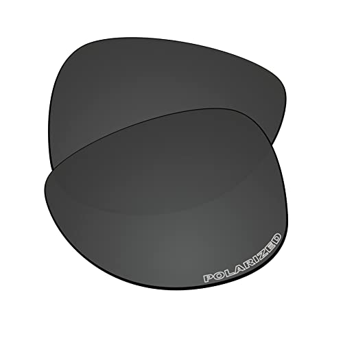 EZReplace Ersatzgläser für Oakley Dispatch 2 OO9150 Sonnenbrille (polarisierte Gläser), Aktualisiertes Polycarbonat Carbon Schwarz, Einheitsgröße von EZReplace