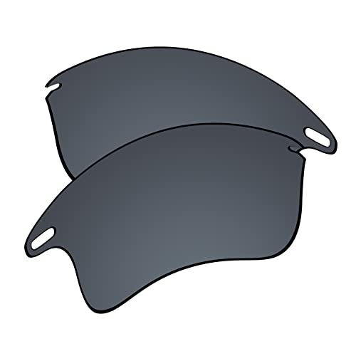 EZReplace Ersatzgläser für Oakley Fast Jacket XL OO9156 Sonnenbrille (polarisierte Gläser), Aktualisierter Spiegel aus Polycarbonat, AR-beschichtet, Schwarz, Einheitsgröße von EZReplace