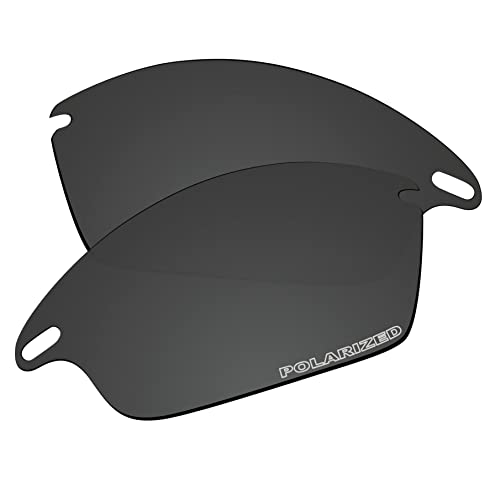 EZReplace Ersatzgläser für Oakley Fast Jacket XL OO9156 Sonnenbrille (polarisierte Gläser), Aktualisiertes Polycarbonat Carbon Schwarz, Einheitsgröße von EZReplace