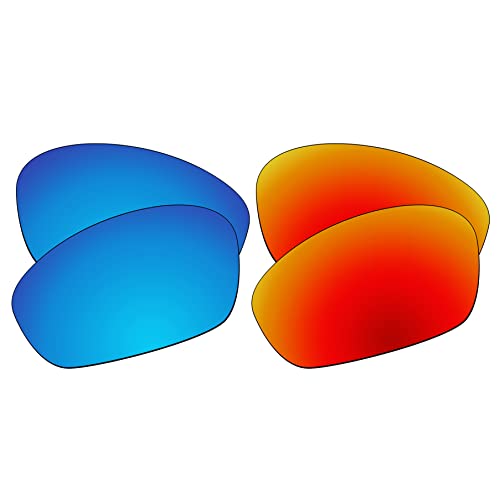 EZReplace Ersatzgläser für Oakley Fives 1.0 Sonnenbrille (polarisierte Gläser) – passend für Oakley Fives 1.0 Rahmen (eisblau + feuerrot), Eisblau + Feuerrot, Einheitsgröße von EZReplace