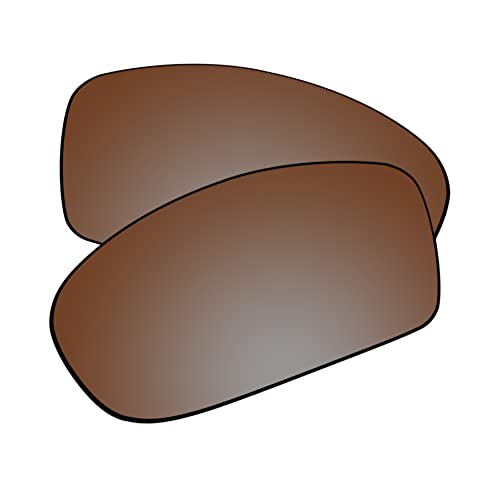 EZReplace Ersatzgläser für Oakley Fives quadratische Sonnenbrille (polarisierte Gläser), Aktualisiertes Polycarbonat, AR-beschichtet, bronzebraun, Einheitsgröße von EZReplace