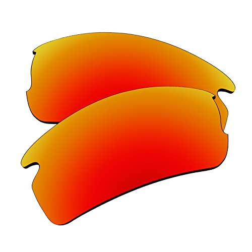 EZReplace Ersatzgläser für Oakley Flak 2.0 XL OO9188 Sonnenbrillen (polarisierte Gläser) - Passend für Oakley Flak 2.0 XL Rahmen (Feuerrot) von EZReplace