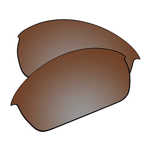 EZReplace Ersatzgläser für Oakley Flak Jacket Sonnenbrille (polarisierte Gläser), Aktualisiertes Polycarbonat, Ar beschichtet, Bronze, Braun, Einheitsgröße von EZReplace