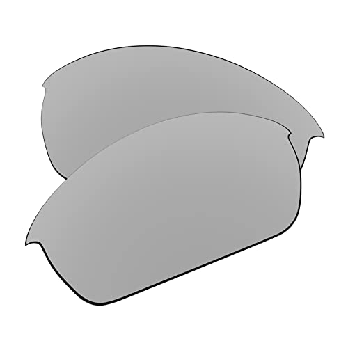 EZReplace Ersatzgläser für Oakley Flak Jacket Sonnenbrillen (polarisierte Gläser) - Passend für Oakley Flak Jacket Rahmen (Metall silber) von EZReplace