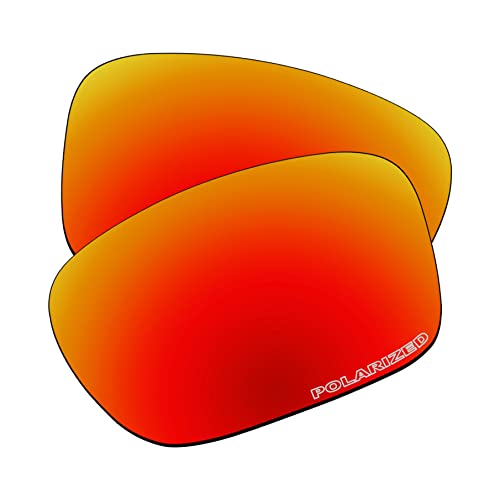 EZReplace Ersatzgläser für Oakley Holbrook OO9102 Sonnenbrille (polarisierte Gläser) – passend für Oakley Holbrook Rahmen (aktualisiertes Polycarbonat, feuerrot), Aktualisiertes Polycarbonat, von EZReplace