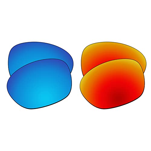 EZReplace Ersatzgläser für Oakley Latch OO9265 Sonnenbrillen (polarisierte Gläser) - Passend für Oakley Latch Rahmen (Eisblau+Feuerrot) von EZReplace