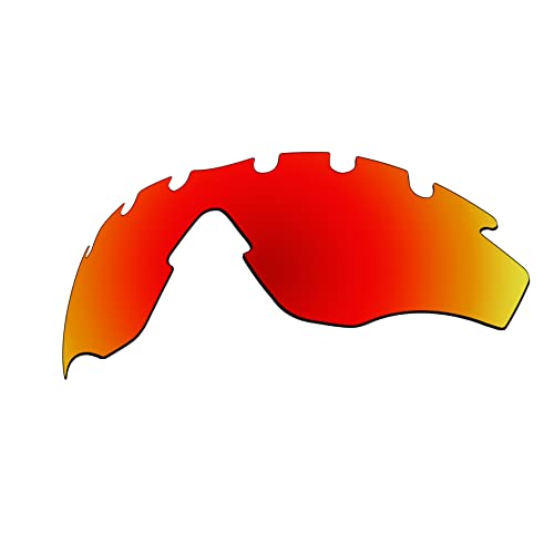 EZReplace Ersatzgläser für Oakley M2 Frame Vented OO9212 Sonnenbrillen (polarisierte Gläser) - Passend für Oakley M2 Frame Vented Rahmen (Feuerrot) von EZReplace