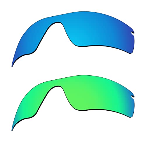 EZReplace Ersatzgläser für Oakley Radar Path Sonnenbrillen (polarisierte Gläser) - Passend für Oakley Radar Path Rahmen (Eisblau+Frühlingsgrün) von EZReplace