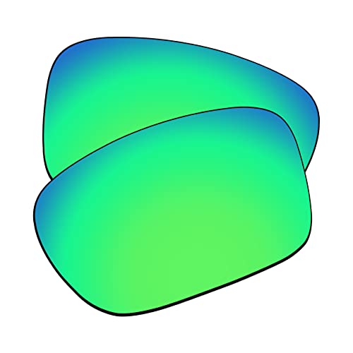 EZReplace Ersatzgläser für Oakley Silver OO9262 Sonnenbrille (polarisierte Gläser), Aktualisiertes Polycarbonat, AR-beschichtet, federgrün, Einheitsgröße von EZReplace