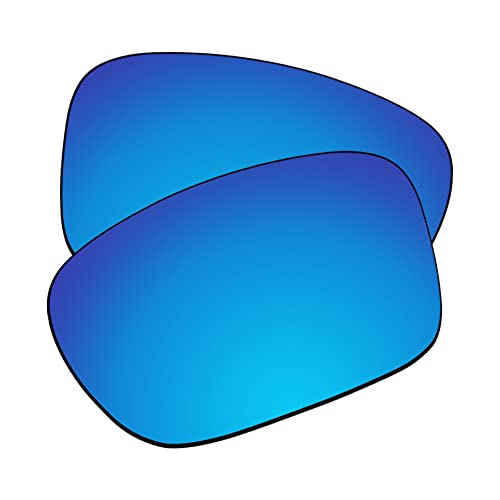 EZReplace Ersatzgläser für Oakley Silver OO9262 Sonnenbrille (polarisierte Gläser), Aktualisierte Polycarbonat-AR-Beschichtung, Eisblau, Einheitsgröße von EZReplace