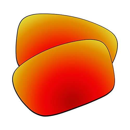 EZReplace Ersatzgläser für Oakley Sliver OO9262 Sonnenbrille (polarisierte Gläser), Aktualisiertes Polycarbonat-AR-Beschichtung, Feuerrot, Einheitsgröße von EZReplace