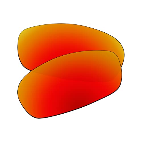 EZReplace Ersatzgläser für Oakley Square Wire 2.0 Sonnenbrille (polarisierte Gläser), Feuerrot, EinheitsgröÃŸe von EZReplace