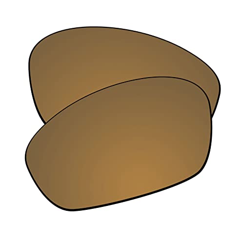 EZReplace Ersatzgläser für Oakley Straight Jacket 2007 Sonnenbrille (polarisierte Gläser), Aktualisierte Polycarbonat-AR-beschichtete Flash-Bronze, Einheitsgröße von EZReplace