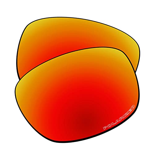 EZReplace Ersatzgläser für Oakley Ten X OO9128 Sonnenbrille (polarisierte Gläser), Aktualisiertes Polycarbonat, Feuerrot, Einheitsgröße von EZReplace