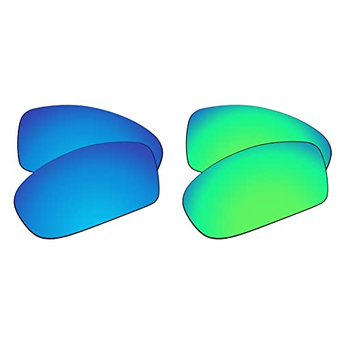 EZReplace Ersatzgläser für Oakley Turbine XS OJ9003 Kinder-Sonnenbrille (polarisierte Gläser), passend für Oakley Turbine XS Rahmen (Eisblau + Frühlingsgrün), Eisblau und Frühlingsgrün, Einheitsgröße von EZReplace