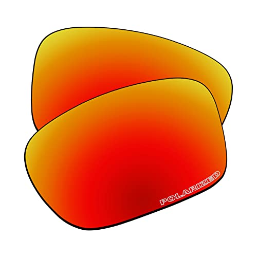 EZReplace Ersatzgläser für Oakley TwoFace OO9189 Sonnenbrille (polarisierte Gläser), Aktualisiertes Polycarbonat, Feuerrot, Einheitsgröße von EZReplace