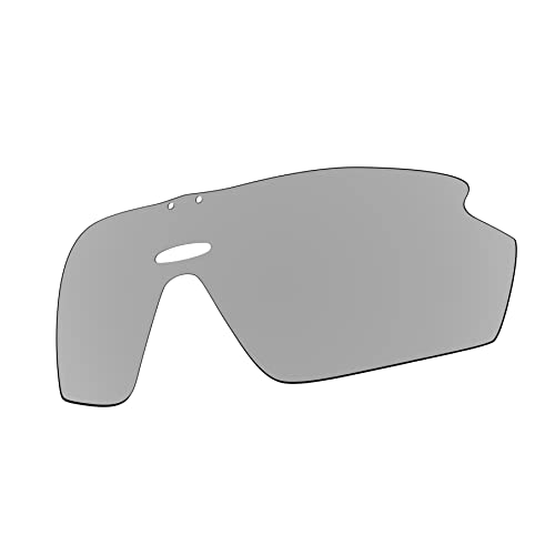 EZReplace Ersatzgläser kompatibel mit Rudy Project Genetyk Sonnenbrille (polarisierte Gläser), Metallic-Silber, versilbert, onesize von EZReplace