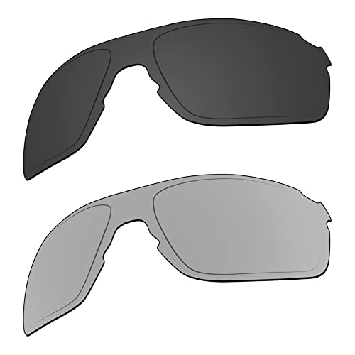 EZReplace Gläser Ersatz für Oakley EVZero Path OO9308 Sonnenbrille (polarisierte Gläser) – passend für Oakley EVZero Path Frame (Carbon Schwarz + Metall Silber), Carbon Schwarz + Metall Silber, von EZReplace