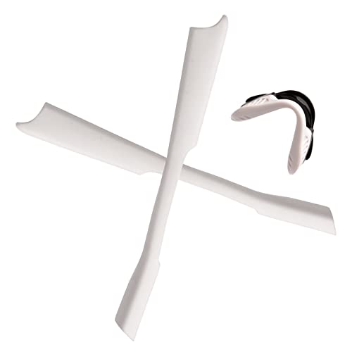 EZReplace Nasenpolster, Nasenstücke und Ohrsäcke, Gummi-Set, Ersatz für Oakley M2 Frame OO9212 Sonnenbrille, passend für Oakley M2 Rahmen (weiß) von EZReplace