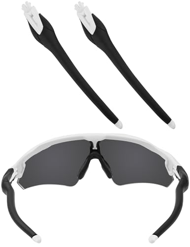 EZReplace Schwarze Ersatz-Bügelarme für Oakley Radar EV Path/Radar EV Pitch/Radar EV Path Asian Fit Sonnenbrille, Schwarz , Einheitsgröße von EZReplace