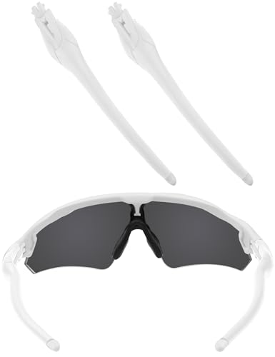 EZReplace Schwarze Ersatz-Bügelarme für Oakley Radar EV Path/Radar EV Pitch/Radar EV Path Asian Fit Sonnenbrille, weiß, Einheitsgröße von EZReplace