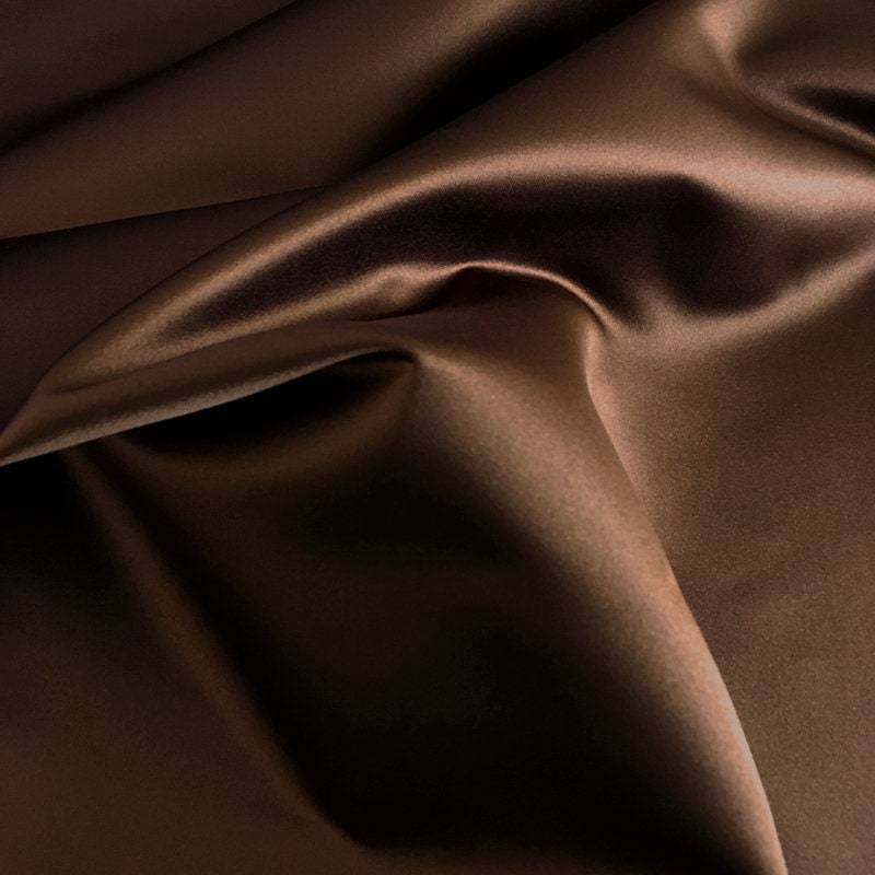Seide Duchess Satin Stoff, Seiden Stoff Meterware, Novelty Fabric, Brauner Meterware Seide Duchess Satin Stoff, Seiden Stoff Meterware, Novelty Fabric, Brauner Meterware von EZSilk