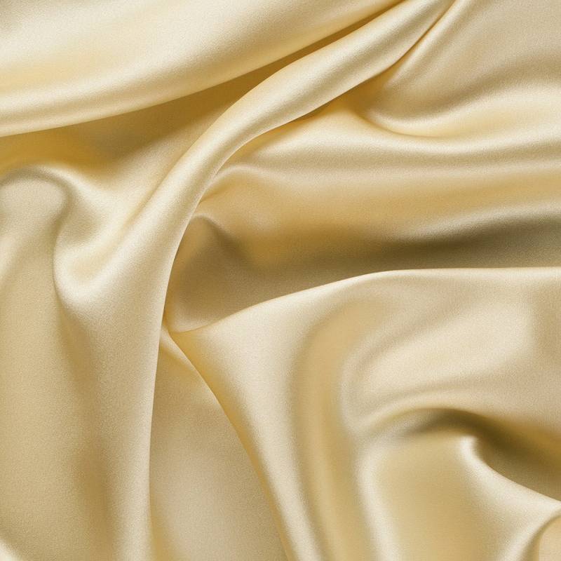 Seidenkrepp Rückseite Satinstoff, Seidensatin Pflegestoff, Satinstoff Weiß, Elfenbein von EZSilk