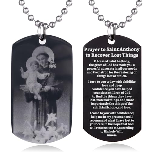 EZVFIRPDFZ Erkennungsmarke mit Bibelvers und Aufschrift "Scripture Tauf", graviert, katholisch, christlich, Kommunion, Konfirmation, Ritus, Geschenk von EZVFIRPDFZ