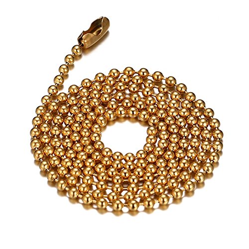 EZVFIRPDFZ Halskette für Herren und Damen, Edelstahl, einfache kleine Perle/runde Box/NK/Kaffeebohnen/Blumentopf-Kette, 19.7 Inches EZVFIRPDFZ Halskette für Herren und Damen, Edelstahl, einfache kleine Perle/runde Box/NK/Kaffeebohnen/Blumentopf-Kette, 19.7 Inches von EZVFIRPDFZ