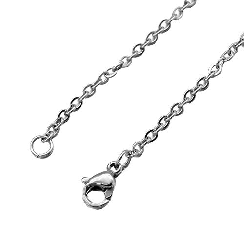 EZVFIRPDFZ Halskette für Herren und Damen, Edelstahl, einfache kleine Perle/runde Box/NK/Kaffeebohnen/Blumentopf-Kette, 21.7 Inches EZVFIRPDFZ Halskette für Herren und Damen, Edelstahl, einfache kleine Perle/runde Box/NK/Kaffeebohnen/Blumentopf-Kette, 21.7 Inches von EZVFIRPDFZ