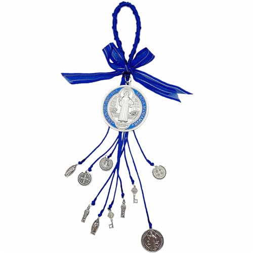 EZVFIRPDFZ Heiliger Benedikt-Medaille/Jungfrau Maria/San JudasTadeo Segensanhänger San Benito Medalla für Männer oder Frauen (Saint Benedikt) von EZVFIRPDFZ