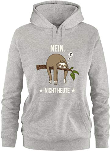 EZYshirt® Faultier | Nein Nicht Heute Pullover Damen | Frauen Kapuzenpullover | Hoodie von Ezyshirt