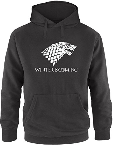 EZYshirt® Game of Thrones | Winter is Coming | Schattenwolf Herren Hoodie von Ezyshirt