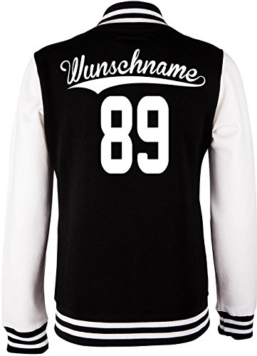 EZYshirt® Kinder College Jacke mit Wunschnamen und Wunschnummer Brannon von Ezyshirt